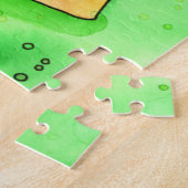 Corgi am Ende des Regenbogenwasserpuzzles Puzzle (Seite)