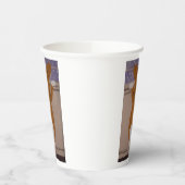 Corgi am Fenster Papiertassen Pappbecher (Links)