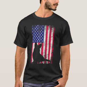 Corgi Amerikanische Flagge 4. Juli Unabhängigkeits T-Shirt