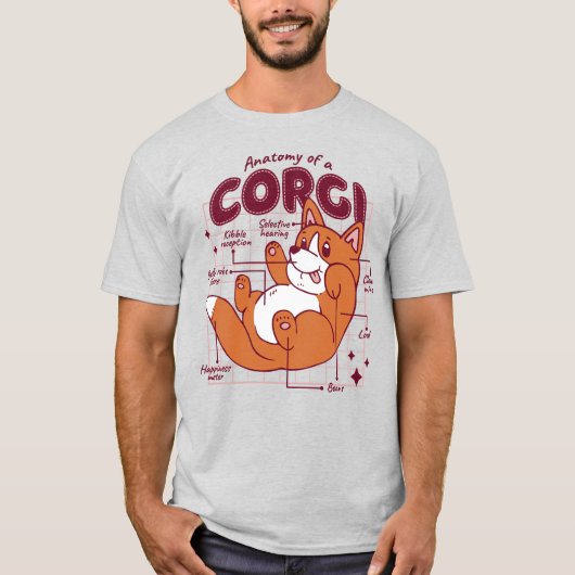 CORGI ANATOMY T-Shirt (Vorderseite)