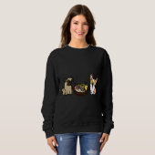 Corgi And Pug Hotpot Sweatshirt (Vorne ganz)