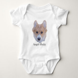 Corgi Angel Baby Baby Strampler