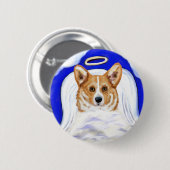 Corgi Angel Button (Vorne & Hinten)