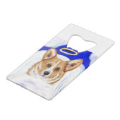 Corgi Angel Geldbeutel Flaschenöffner (Rückseite Schrägansicht)