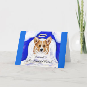 Corgi Angel Karte