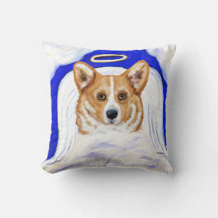 Corgi Angel Kissen