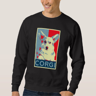 Corgi Art Dog Art für Fans von Corgis und Hunde Sweatshirt
