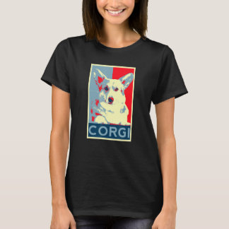 Corgi Art Dog Art für Fans von Corgis und Hunde T-Shirt