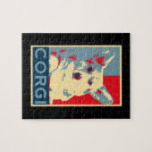 Corgi Art Hund für Fans von Corgis Puzzle (Horizontal)