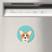 Corgi Art Magnet (In Situ (Geschirrspüler))