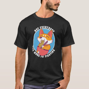 Corgi aß Nudeln mit nicht allen war Kung F T-Shirt