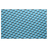 Corgi auf Blue Cubes Stoff (Yard (91,4 cm))
