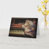 Corgi auf der leerstehenden Organkarte Karte (Gelbe Blume)