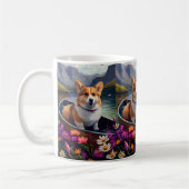 Corgi auf einem Paddle: Ein Landschaftliches Abent Kaffeetasse (Links)