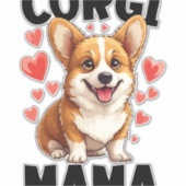 Corgi Aufkleber (Vorderseite)