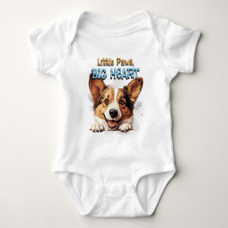 Corgi Baby Body | Kleine Pfoten großes Herz Strampler
