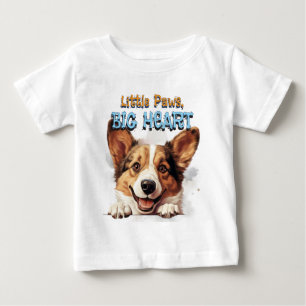 Corgi Baby Shirt Kleine Pfoten Großes Herz