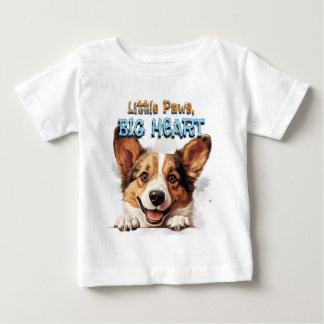 Corgi Baby Shirt | Kleine Pfoten Großes Herz