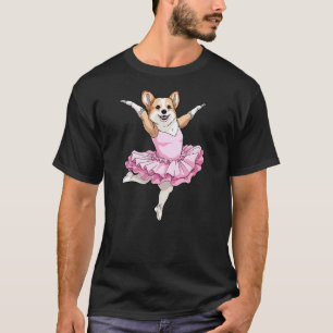 Corgi-Ballerina Lustiger Hund Ballett T-Shirt