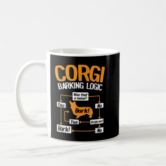 Corgi Bark Logik Kaffeetasse (Links)