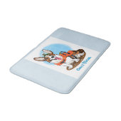 Corgi Bathmat , sehr weich . Badematte (Schrägansicht)