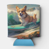 Corgi Beach Surfmalerei Dosenkühler (Rückseite)