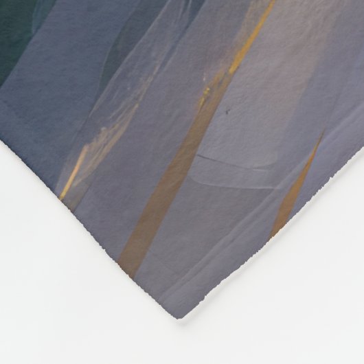 Corgi Beach Surfmalerei Fleecedecke (Ecke)