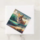Corgi Beach Surfmalerei Geschenkanhänger (Beispiel)