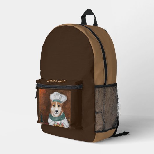 Corgi Bedruckter Rucksack (Rückseitige Ecke Rechts)
