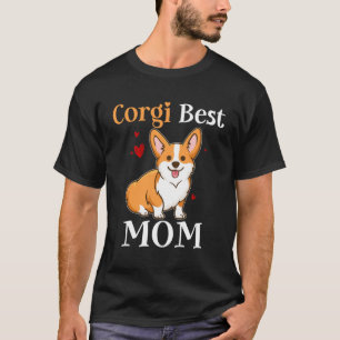 Corgi Beste Mama Herzchen Hund für Mutter S-Day T-Shirt