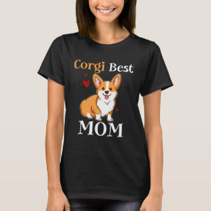 Corgi Beste Mama Herzchen Hund für Mutter S-Day T-Shirt