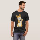 Corgi Birthday Cake T-Shirt (Vorne ganz)
