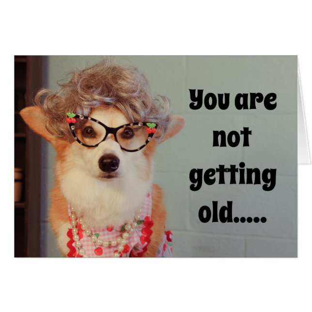 Corgi Birthday Card (Vorderseite (Horizontal))