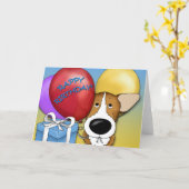 Corgi Birthday Card Karte (Gelbe Blume)