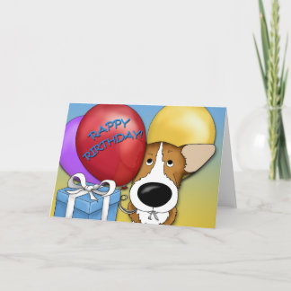 Corgi Birthday Card Karte