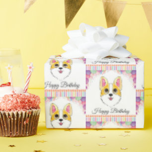 Corgi Birthday Geschenkpapier