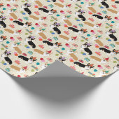 Corgi Birthday Packpapier (Ecke)