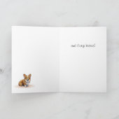 Corgi Birthday wünschcard Dankeskarte (Innenseite)