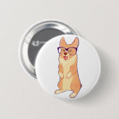 Corgi bitten Knopf Button (Vorne & Hinten)
