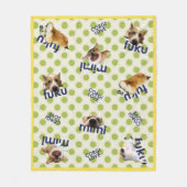 corgi blanket fleecedecke (Vorderseite)