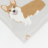 Corgi Blanket - niedliches Korgi-Geschenk, niedlic Fleecedecke (Ecke)