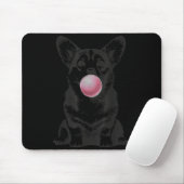 Corgi Blowing Bubble Gum Funny Dog Cartoon Meme  Mousepad (Mit Mouse)