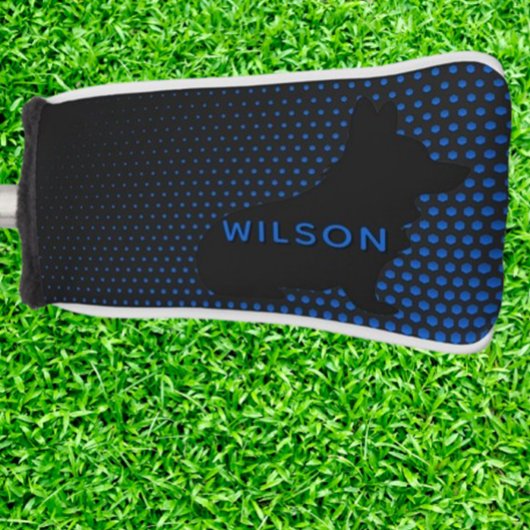 Corgi  blue dots golf headcover
