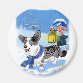 Corgi Blue merle Magnet (Vorne)