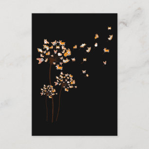 Corgi Blume Fly Dandelion Niedlich Hund Lover Begleitkarte
