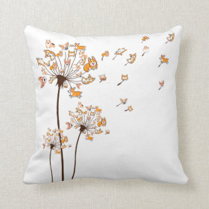 Corgi Blume Fly Dandelion Shirt Niedlich Hund Love Kissen