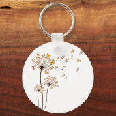 Corgi Blume Fly Dandelion Shirt Niedlich Hund Love Schlüsselanhänger (Vorderseite)