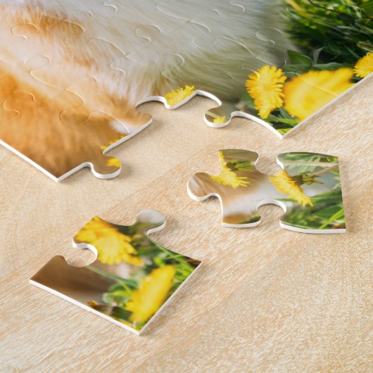 Corgi Blume Puzzle (Seite)
