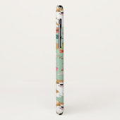 Corgi BlumeniPhone Fall - Minze Case-Mate iPhone Hülle (Hinten/Links)