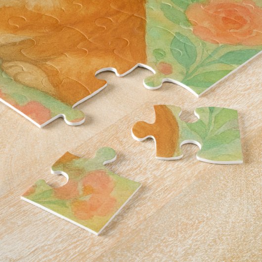 Corgi-Blumenpuzzle Puzzle (Seite)